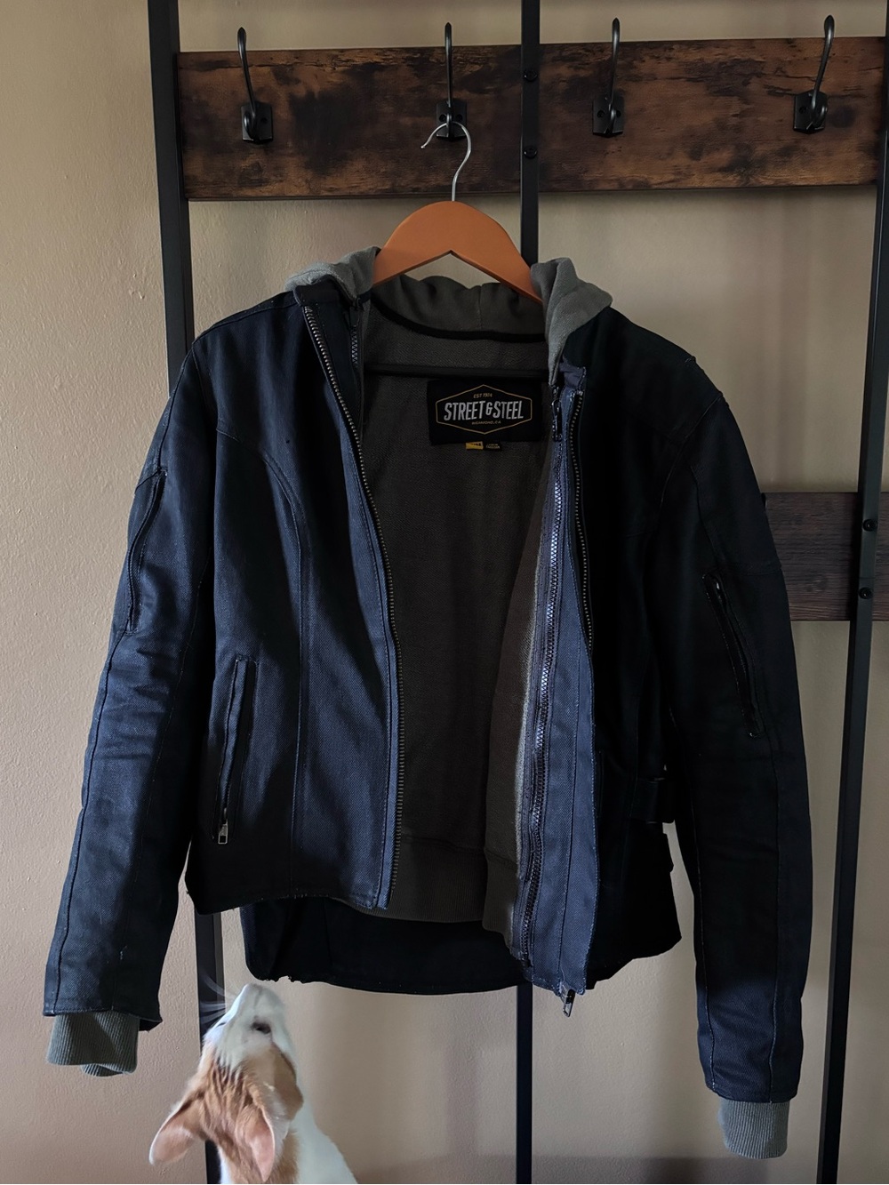 WM Street & Steel armored jacket with detachable zip up - S/M